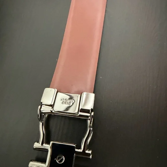 Salvatore Ferragamo Shiny Silver Belt Buckle